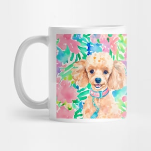 Lilly Pulitzer inspired cute preppy Poodle Mug